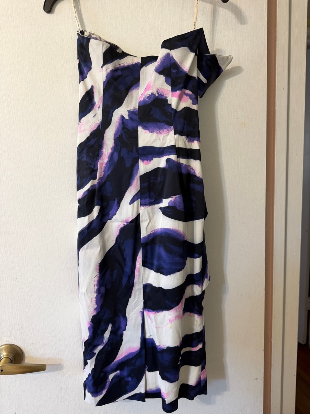 Karen Millen Abstract Brushstroke Dress - Size 6 - Multicolor - Picture 13 of 16